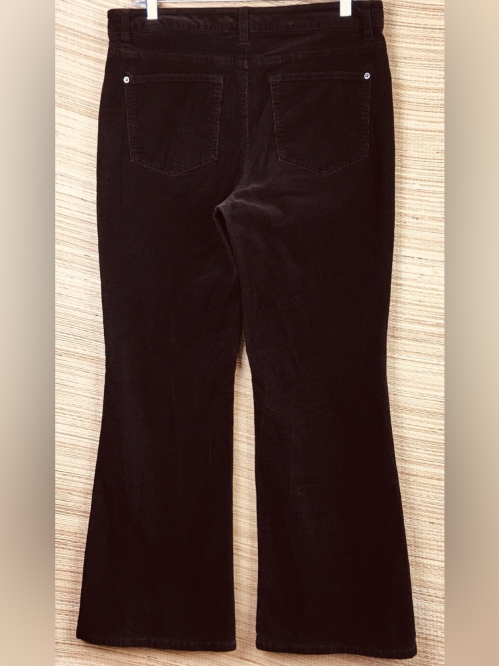 Quince Organic Stretch Corduroy Flare Pants In Espresso Size 10 - Picture 7 of 14